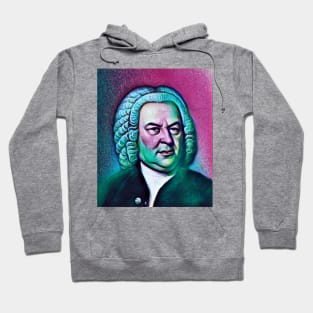 Johann Sebastian Bach Portrait | Johann Sebastian Bach Artwork 4 Hoodie